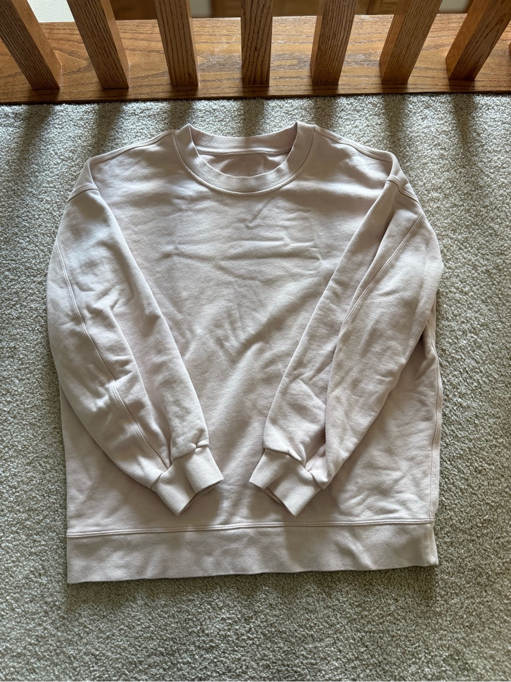 lululemon athletica Crewneck Sweatshirt in Light Pink